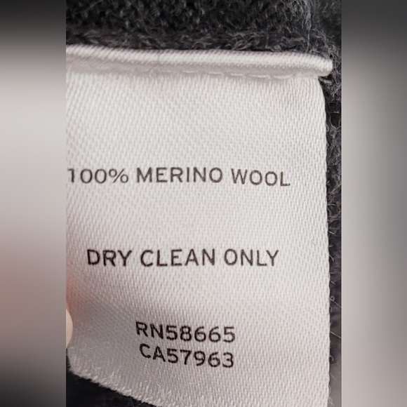 Nordstrom Men's Shop 100% Merino Wool Gray Long Sleeve Sweater Large - Picture 4 of 7